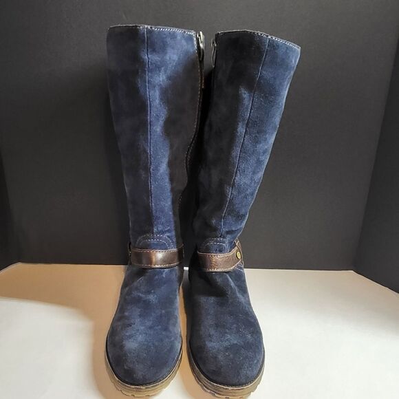 Naturilizer Blue Suede Boots - Picture 4 of 11